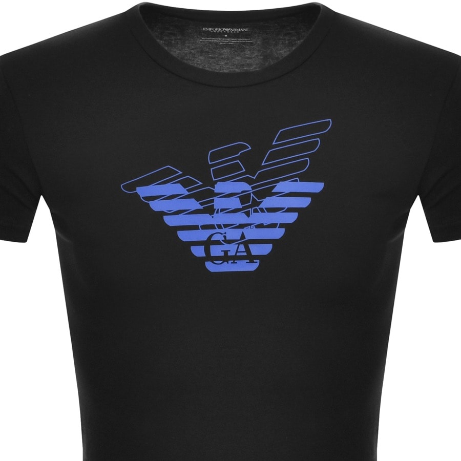 Alternative Image for ProductEmporio Armani Lounge Crew Neck T Shirt Black2